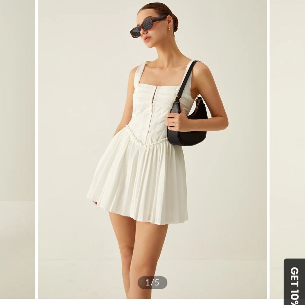 Commense White Mini Dress